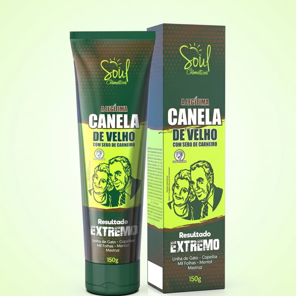 Kit 3 Pomada Massageadora Canela de Velho 150g Sebo de Carneiro Relaxante Muscular Massagem Corporal