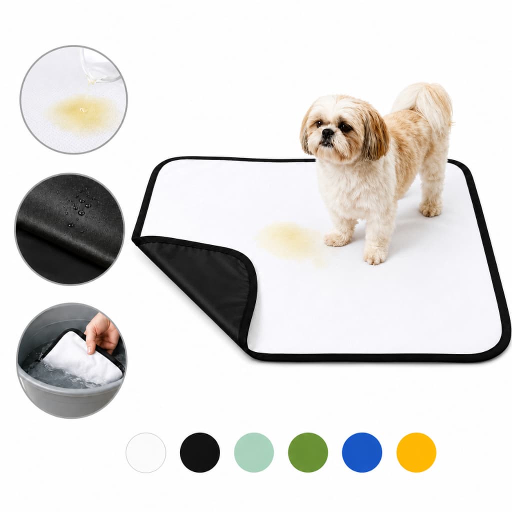 Kit 3 Tapetes Higiênicos Laváveis Grandes 80x60cm Colors Premium | Pee Dog GG | Até 600 Usos