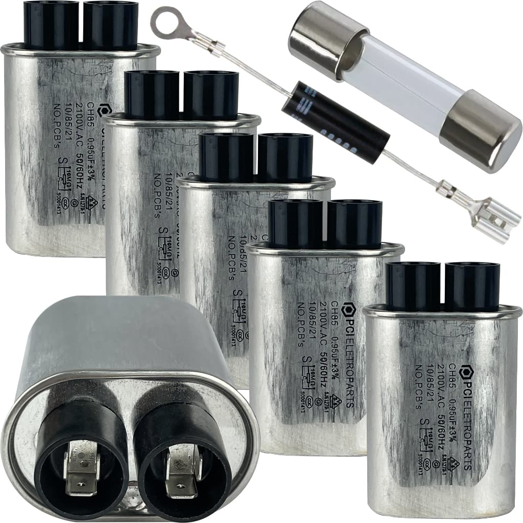 Kit Reparo Capacitor 0.90T 2100v 1 Diodo 1 Fusivel 20 Amperes