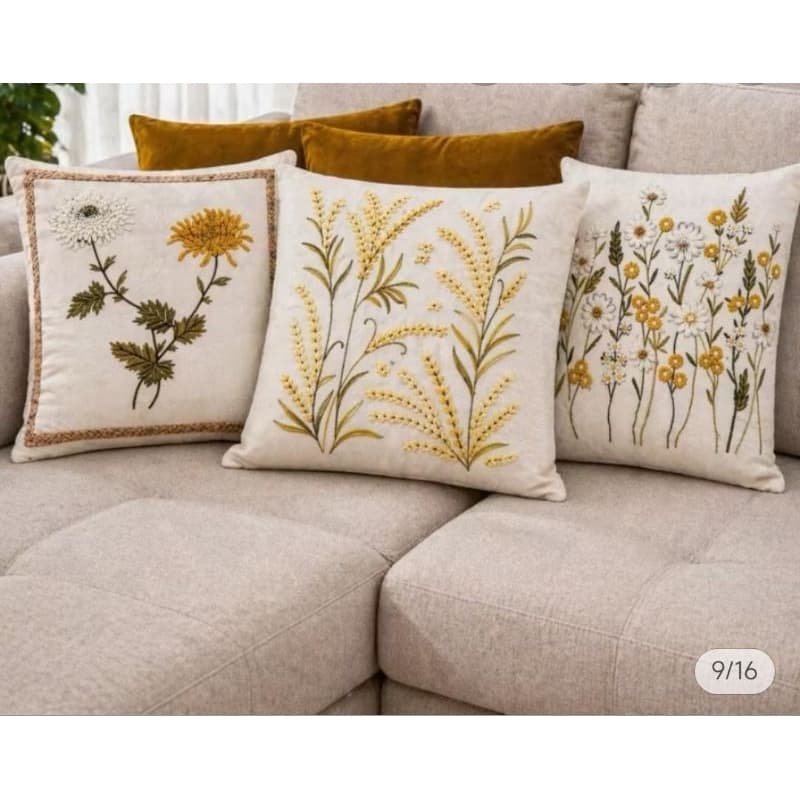 🌸🌷kit de 5 capas de almofadas decoração  Premium 45x45 pra quarto, salá, sofá, presente 🌸🌷