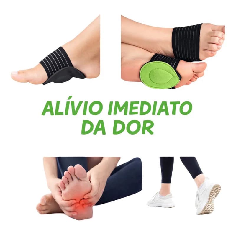 Par Palmilha Arco Plantar Fascite Alívio Dor Ortopédica