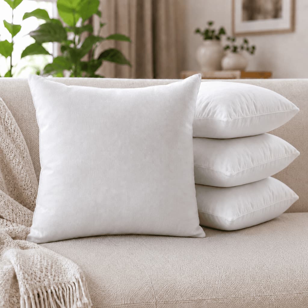 Kit Refil Miolo Recheio De Almofada Enchimento Interno Decoração Sala Quarto Sofá Cama Poltrona Cheia Macia