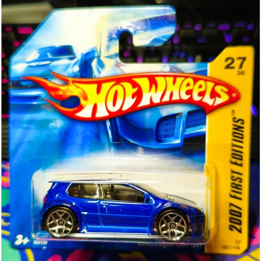 Hot Wheels 2007 First Editions Volkswagen Golf GTI Azul N027 Lacrado