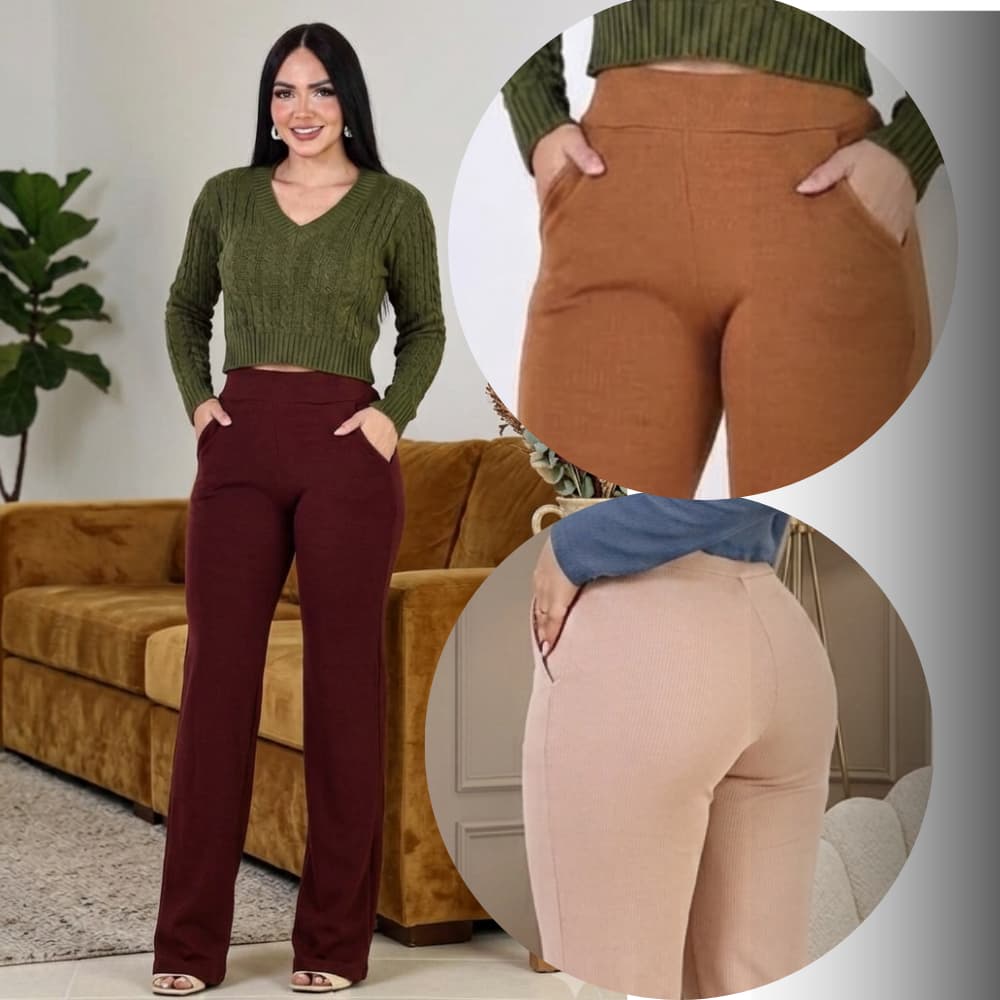 CALÇA FEMENINA EN MALHA