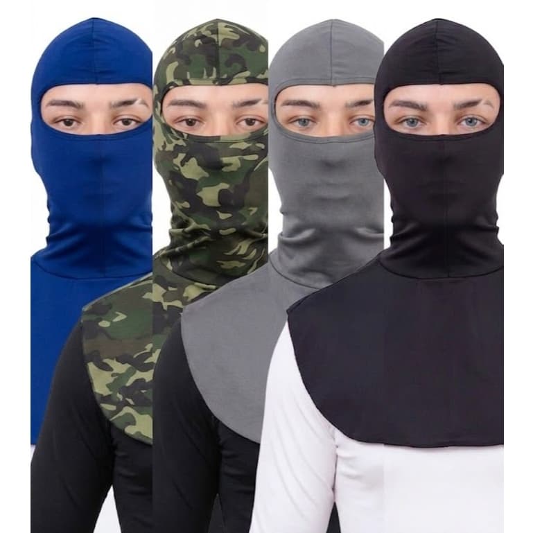 Kit 5 Máscara Balaclava Touca Ninja Para Pesca Proteção ao Frio Intenso Touca Pescador Entregador Motoboy Proteção Solar