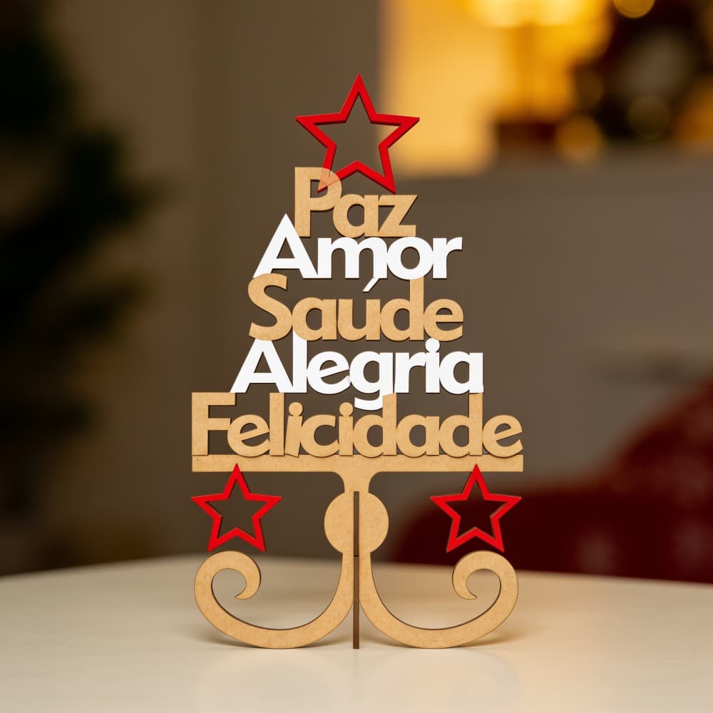 KIT 10 Árvores decorativa MDF enfeite Lembrancinhas