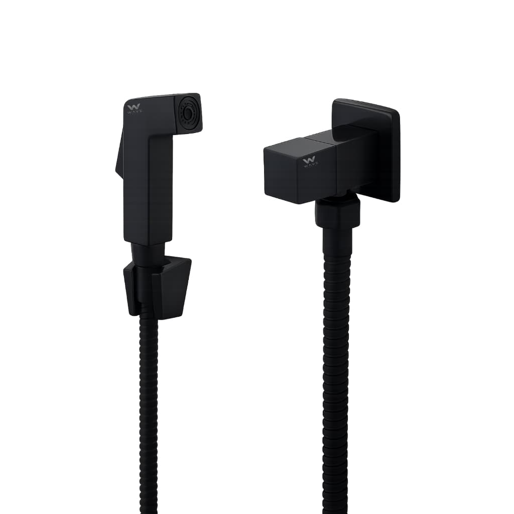 Kit Ducha Higiênica Quadrada preto