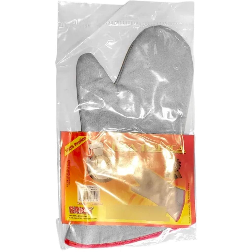 Luva Térmica Para Forno Fogão Cozinha Quentel Cinza.