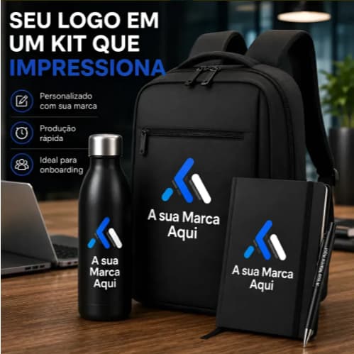 10 Kits Boas Vindas Corporativo Personalizado Sua Marca Logo