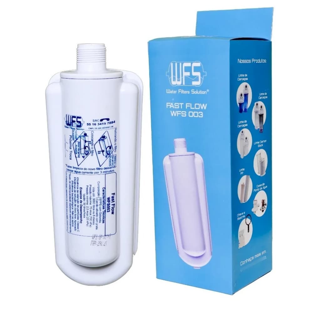 Refil Purificador Latina WFS 003 Fast Flow 3 Estágios Dolomita Equilibra pH