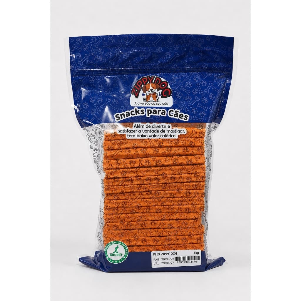 Osso Palito Flex ZippyDog 1kg Petisco Mastigável para Cães