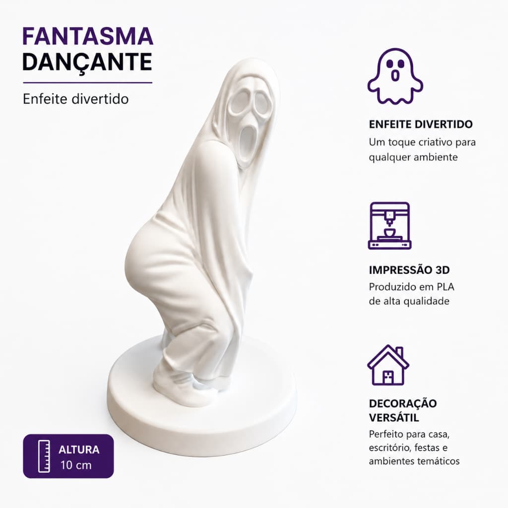 Fantasma Dançando – Presente Divertido de Halloween / Amigo Oculto 🎃