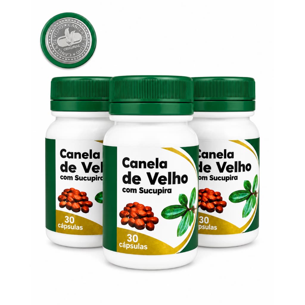 Kit 3 Suplemento Alimentar Original De Canela 100% Natural Com Selo
