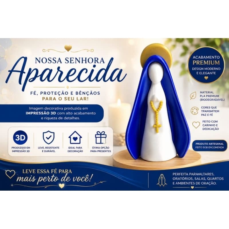 Nossa senhora Aparecida em 3D