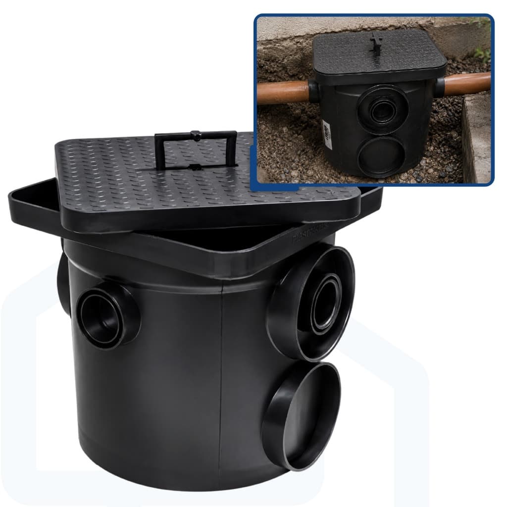 Caixa De Passagem C/ Tampa Mallton 10L Polipropileno 27x27x25cm Resistente