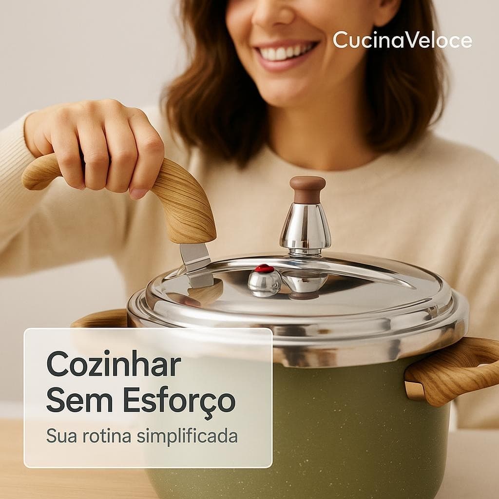 Panela de Pressão Indução 4,2 Litros Antiaderente Moderna