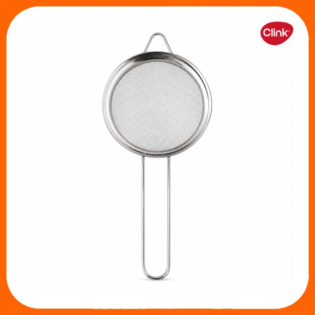 Peneira de Aço Inoxidável Utensílio Para Cozinha Malha Fina Multiuso 10cm - Clink
