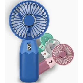 Ventilador Portátil De Mão Mini Recarregável Usb Com Suporte