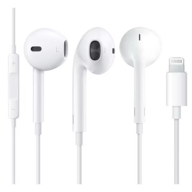 Fone de Ouvido com Fio Microfone iOS 6 7 8 X XR 11 12 13 e 14 Pro Max