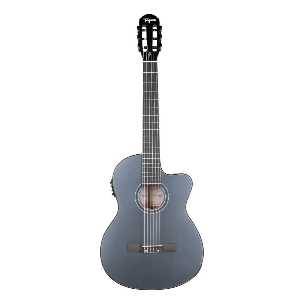 Violão Elétrico Tagima Clássico Metallic Deep Silver Teq 4.2 Escala Escura