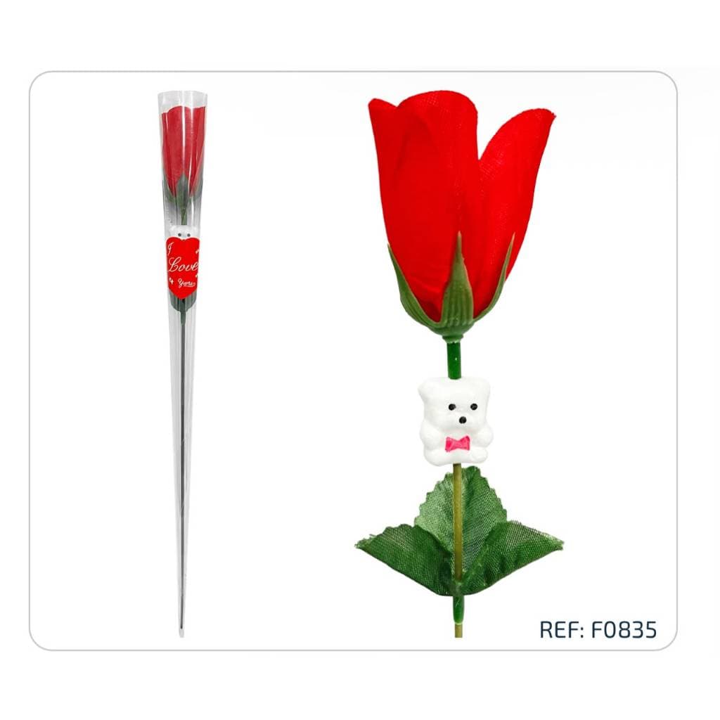 2/3/6/12 Mini Botão Rosa Ursinho Te Amo 34cm Lembrancinha Dia das Mães Namorados Padrinhos