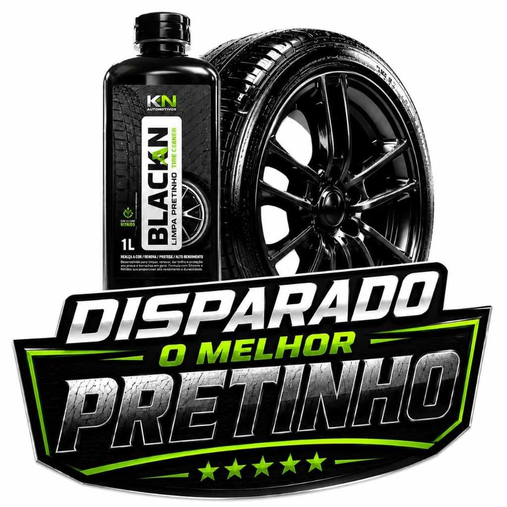 Pretinho Para Pneus KN 1L Brilho Intenso de Alto Rendimento