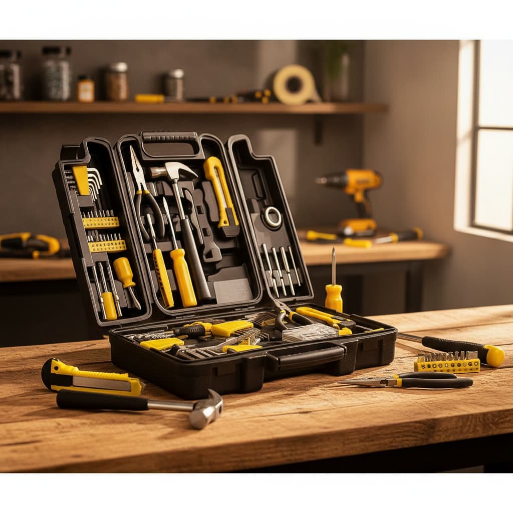 #🧰 Kit Ferramentas 200 Peças Maleta Organizadora Profissional Multifuncional Reparos Residenciais e Manutenção