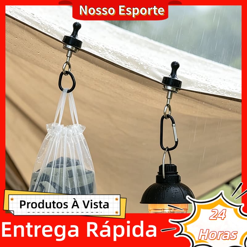 Gancho Magnético Forte Ao Ar Livre Luz De Acampamento Dossel Suspenso Âncora Da Tenda Fivela De Escalada