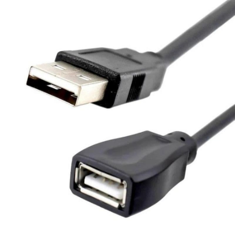 Cabo Extensor USB 2.0 Macho para Fêmea 1,5m Extensão USB Alta Velocidade para PC Notebook TV Impressora Pendrive