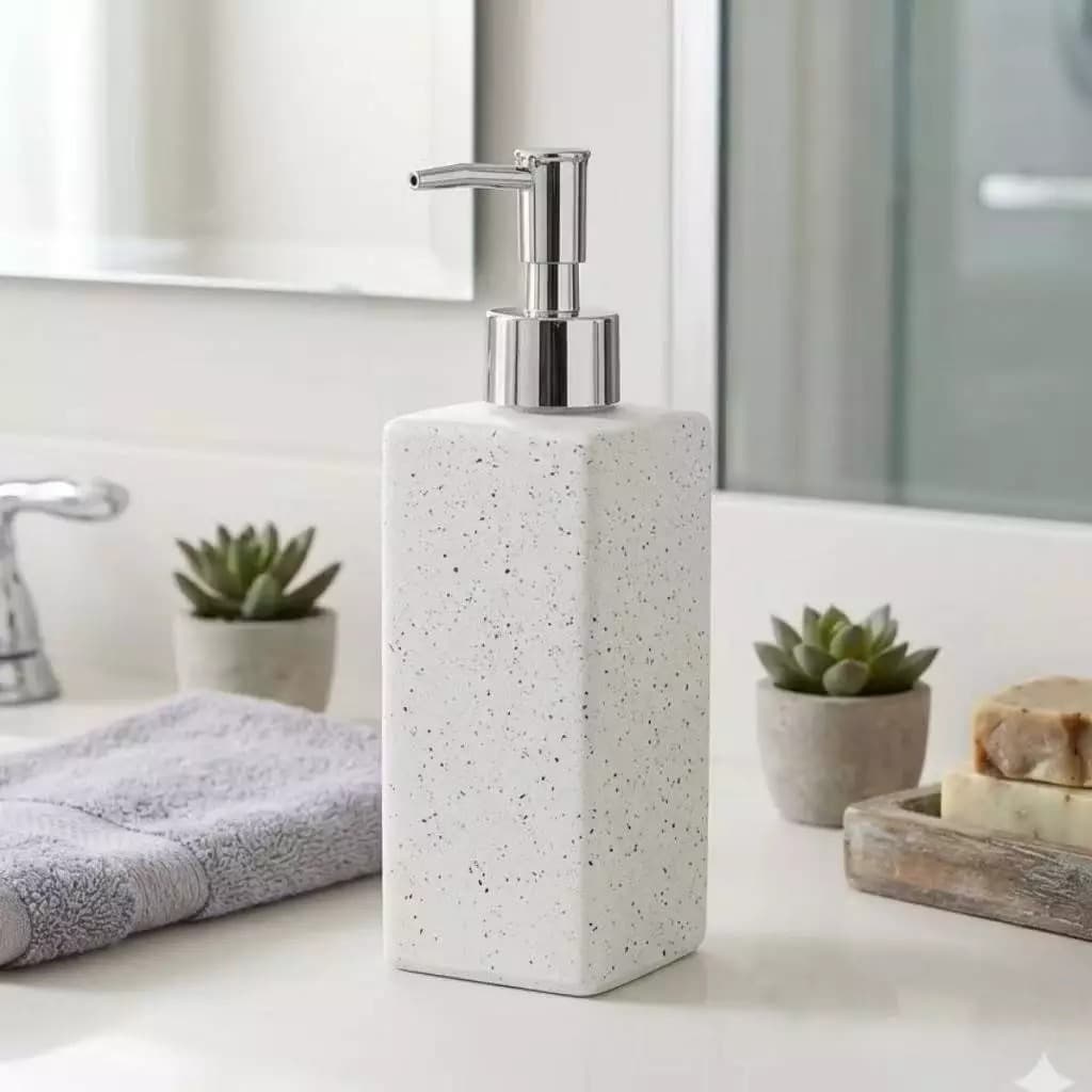Dispenser De Sabão Liquido Quadrada 320ml Saboneteira Luxo Clink