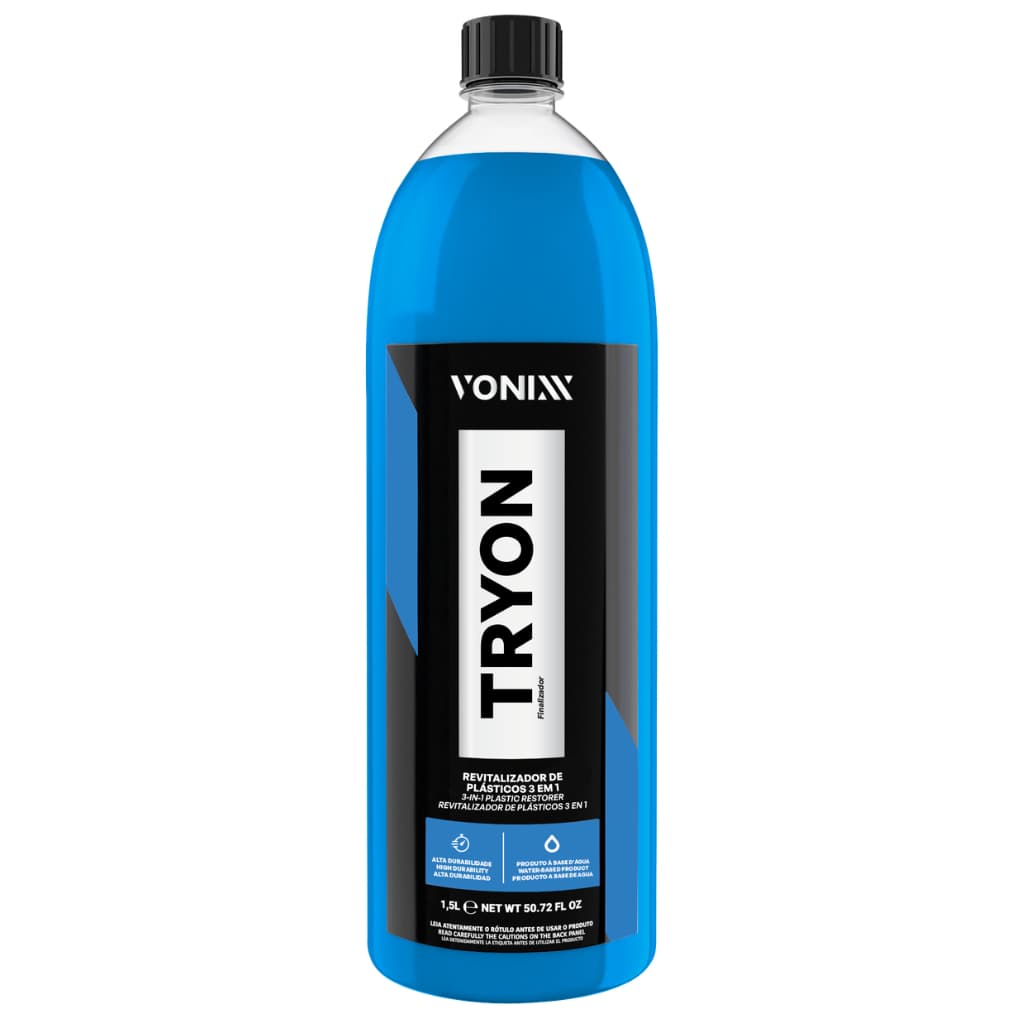 TRYON VONIXX 1,5L RESTAURADOR DE PLÁSTICOS E BORRACHAS SI02 PROTEÇÃO DURADOURA