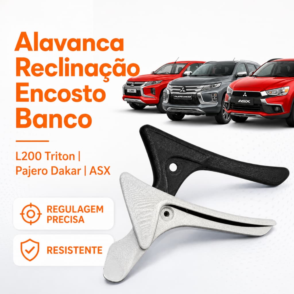 Para Mitsubishi Pajero ASX Triton Alavanca Reclinagem Encosto Banco L200 Triton Pajero Dakar Asx