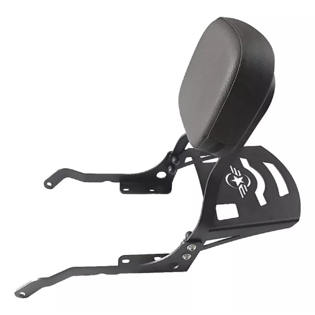 Bagageiro Com Encosto - Chapam Royal Enfield Interceptor 650 2019 2020 2021 2022 2023 2024