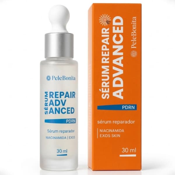 Sérum Facial Repair PDRN Niacinamida Anti-Idade Firmeza 30ml Colágeno Niacinamida Ácido Hialurônico Carlinhos Maia