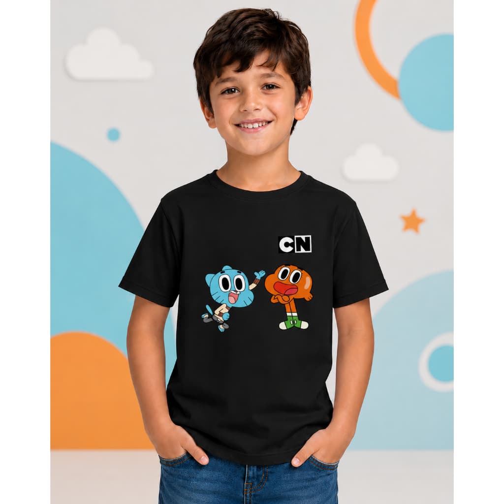 Camiseta Infantil Gumball Cartoon Network 100 % Algodão