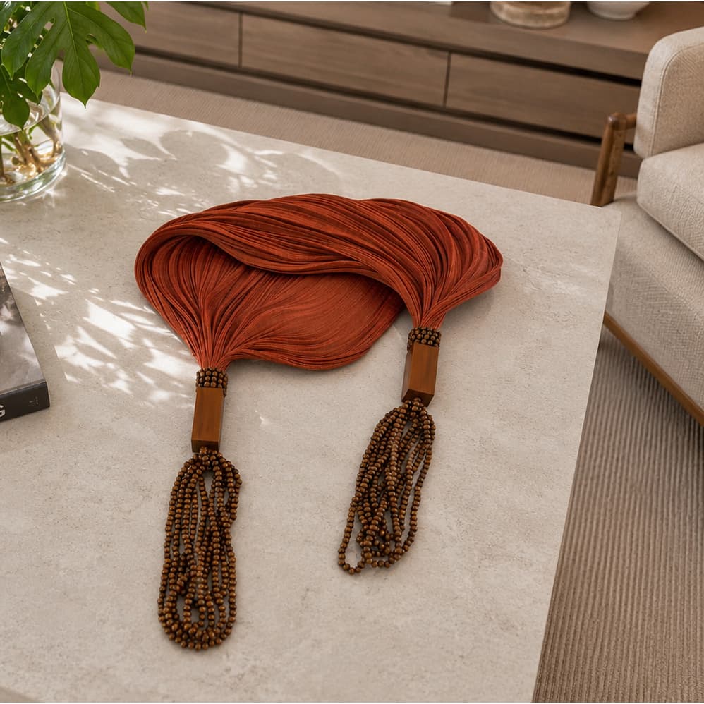 Colar de Mesa Adorno Escultura  Decorativa Parede Sala Casa Home Decor Enfeite Acessorio Decorativo