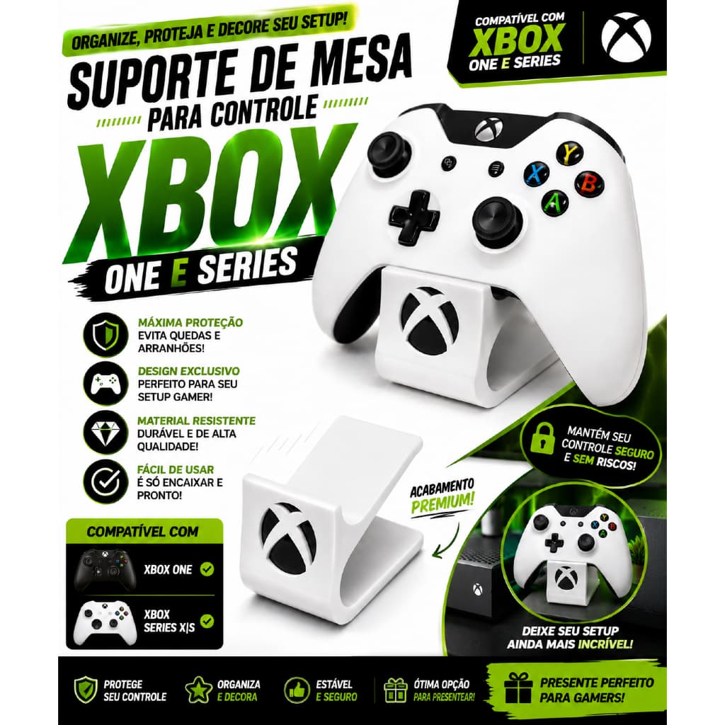 Suporte Controle Xbox Series X S Xbox One Base Organizador Gamer