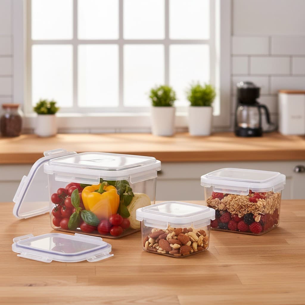 Kit 3 Potes Herméticos Térmicos Isolamento Livre BPA Alimentos Cozinha Geladeira