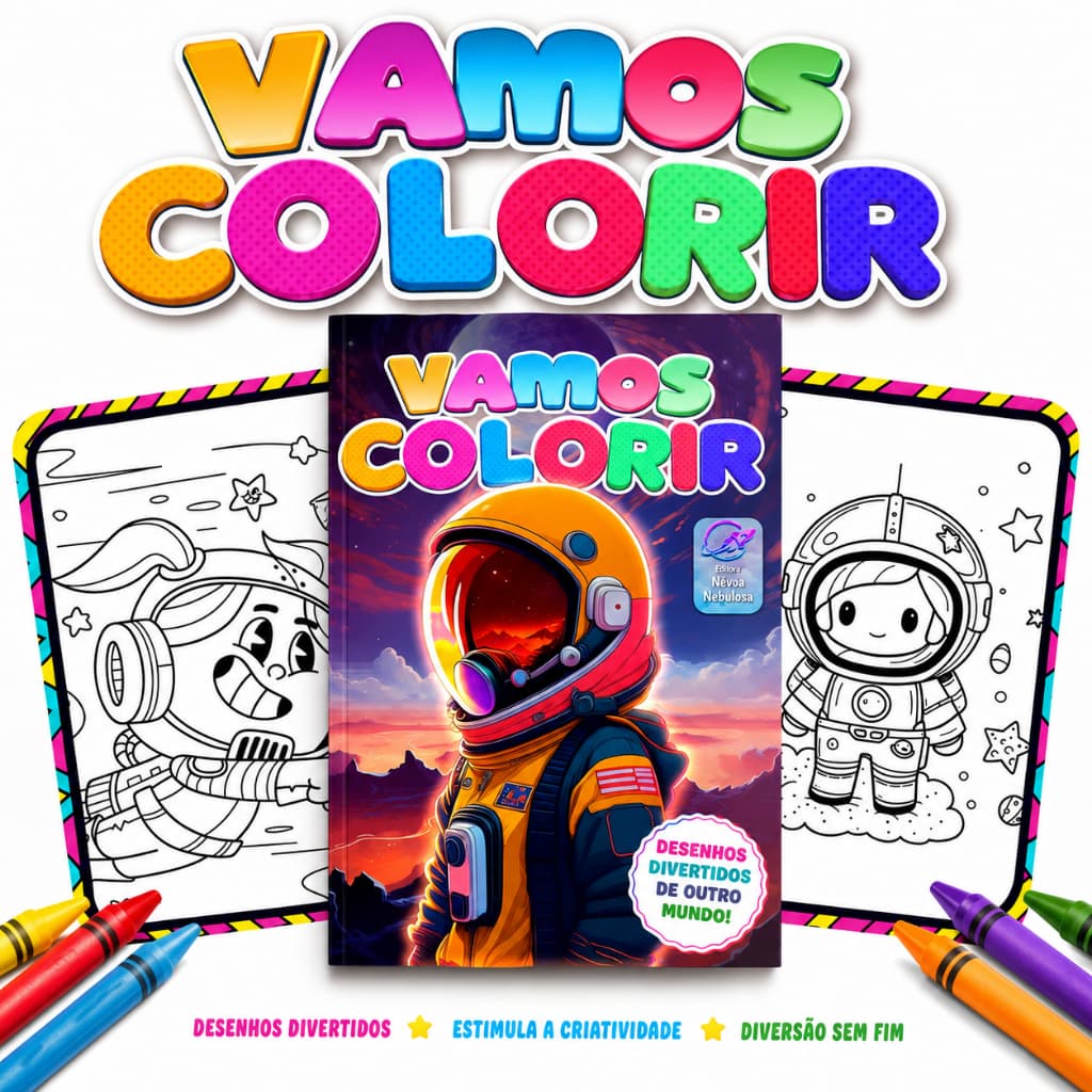 Kit 10 Livros para Colorir Infantis Piratas e Herois –Desenhos Educativos Divertidos Princesa