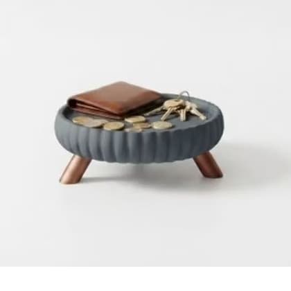 Bandeja Decorativa Minimalista Organizador de Chaves e Moedas Porta Objetos Luxo