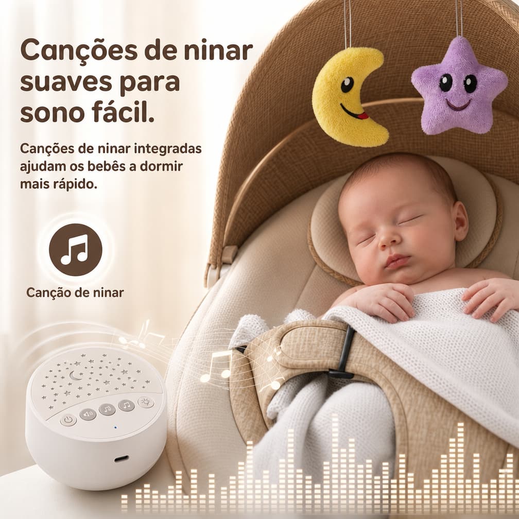 Berço Baby Cinza com Mosquiteiro, Balanço Elétrico Multifuncional Bluetooth, Berço de Balanço para Bebê Recém-Nascido