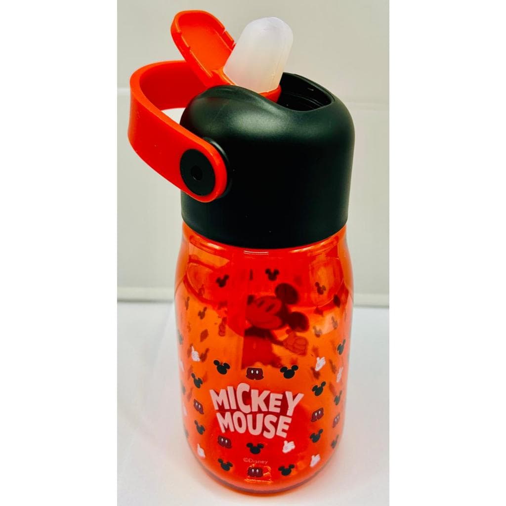 Garrafa Infantil Disney Mickey 400ml Flip com Bico Silicone Anti‑Vazamento BPA Free Ideal para Escola