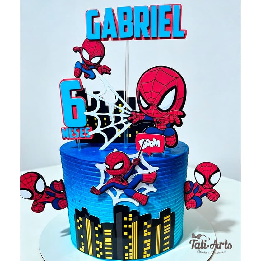 Topo de Bolo Homem Aranha  | Personalizado
