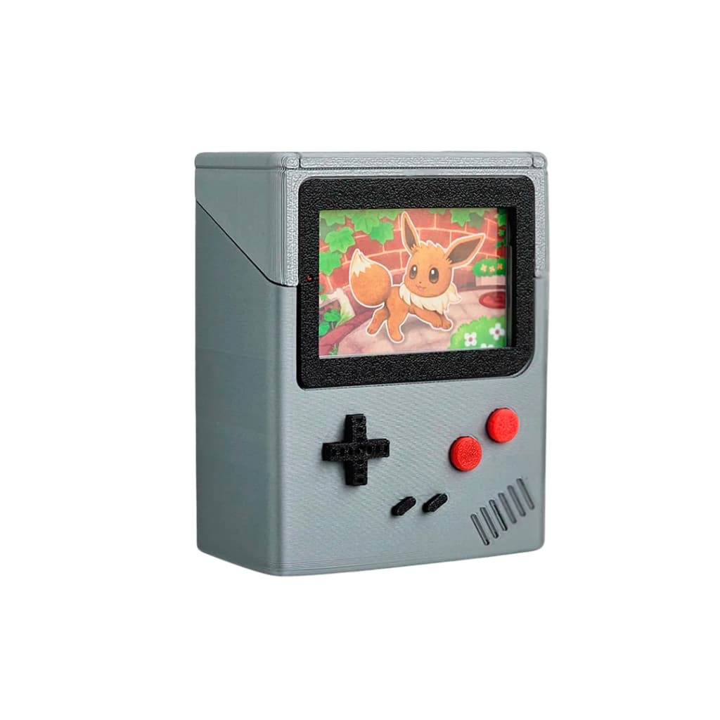 Deck Box TCG Game Boy Retrô - Caixa Organizadora Cartas Compatível 50-60 Cartas Colecionador