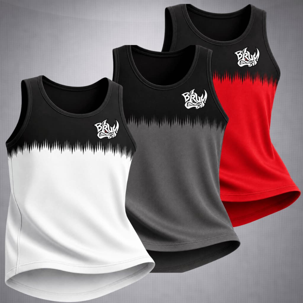 KIT 3 Regata Dry Fit Masculina Camiseta Fitness Academia Treino Corrida Crossfit