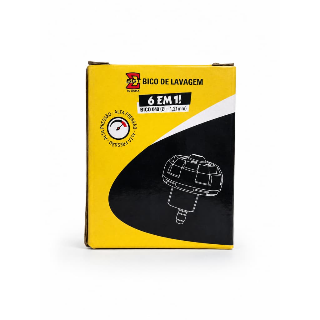 Bico Rotativo 6 em 1 SGT 040 1,21mm para Lavadora de Alta Pressão