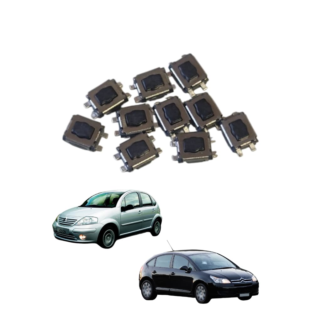 Micro Botão Tactil Telecomando Citroen C1 C2 C3 C4 C5 Peugeot 206 207 208 307 308 407 -10 Peças