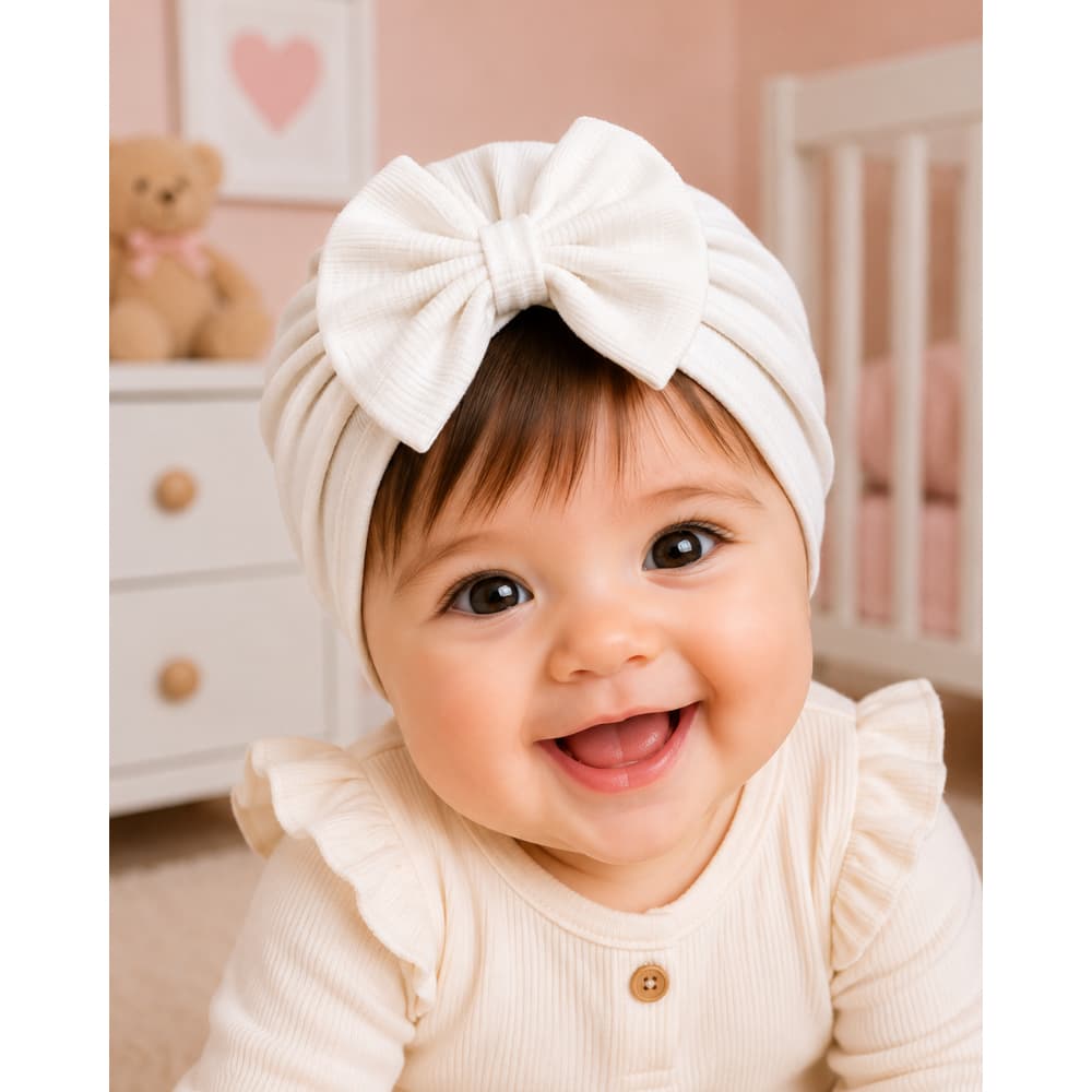 Turbante Infantil – Para Bebês 100% Algodão Zoe