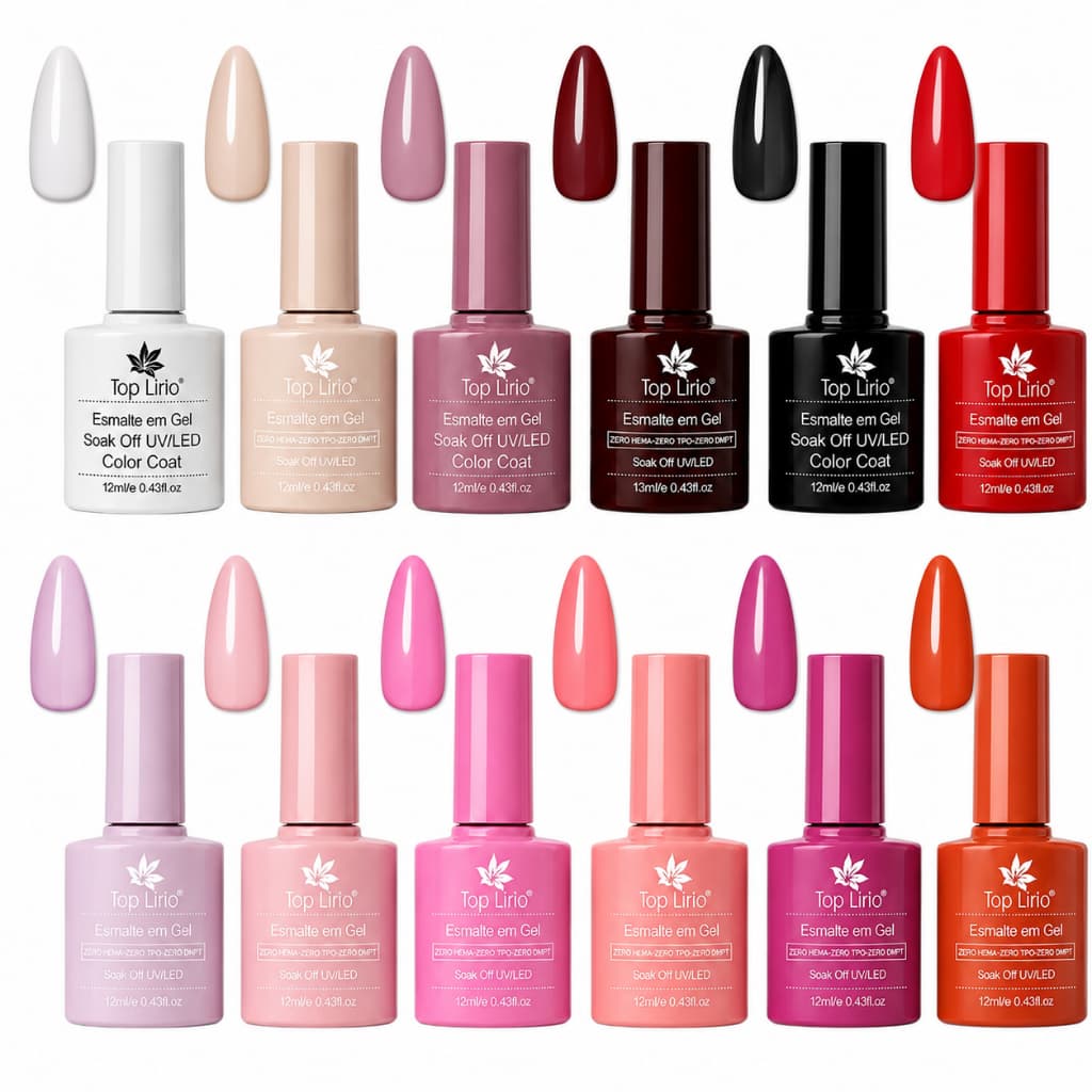 Esmalte de Unhas em Gel lirio/xd/ K&S LED UV COLEÇÕES 5/10/12 unidades soak-off 12ml Manicure