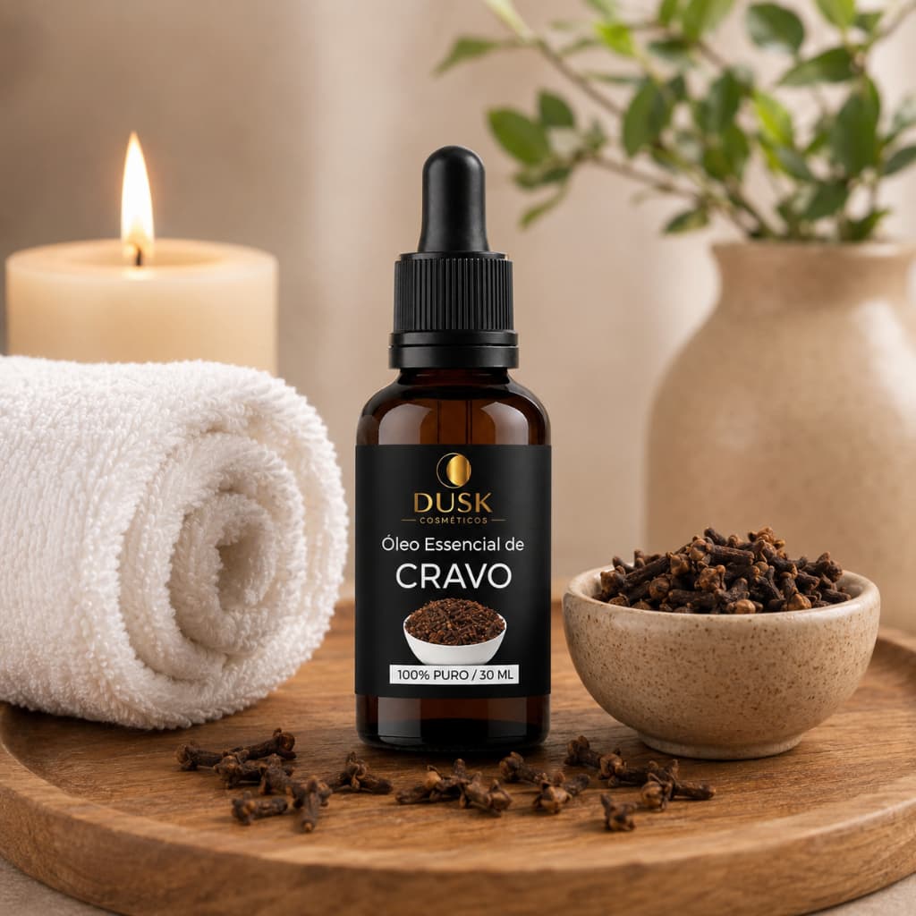 Óleo de Cravo 30ml 100% Puro Natural Vegetal para Pele e Cabelos – Dusk Cosméticos ⭐